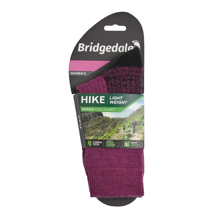 Bridgedale  1 Paio Calzini Donna Trekking Lana Merino Imbottiti Resistenti 