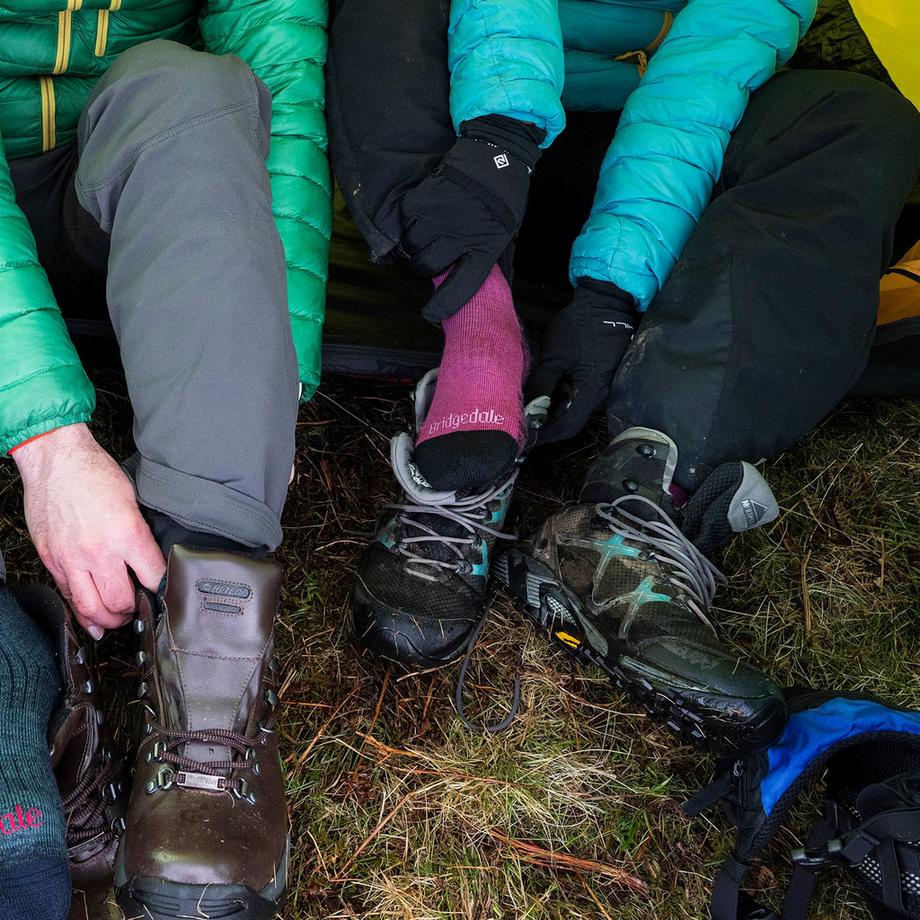 Bridgedale  1 Paio Calzini Donna Trekking Lana Merino Imbottiti Resistenti 