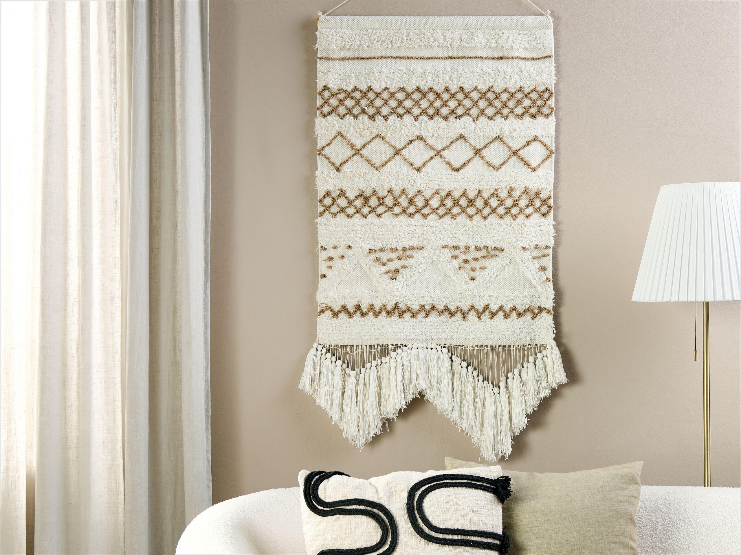 Beliani Wandbehang aus Baumwolle Boho BAZDAN  