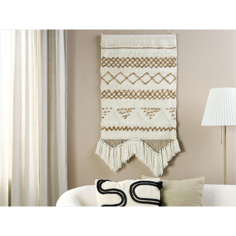 Beliani Suspension murale en tissu en Coton Boho BAZDAN  