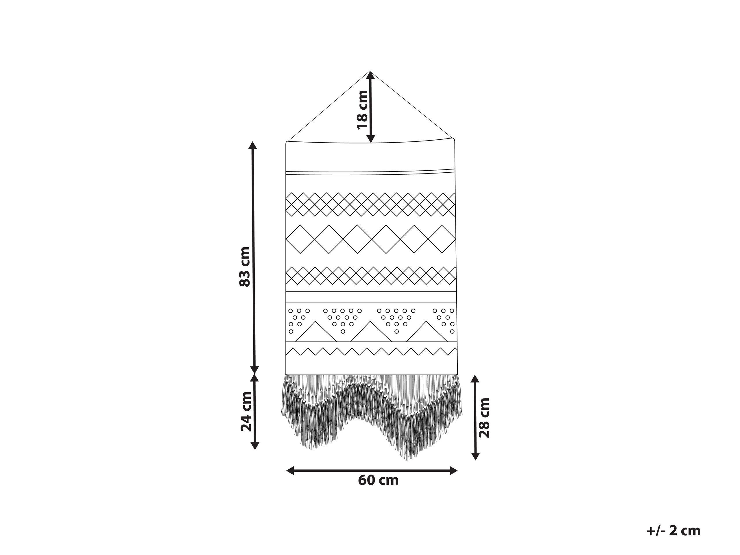 Beliani Wandbehang aus Baumwolle Boho BAZDAN  