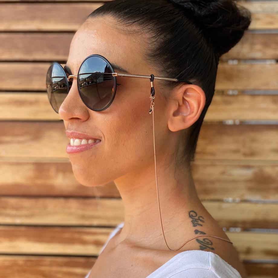 Balibay  Kelis  Brillenkette aus edlem Metall roségold 