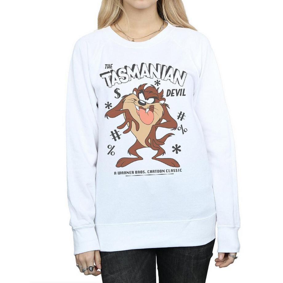 LOONEY TUNES Tasmanian Devil Grafikdruck Sweatshirt  