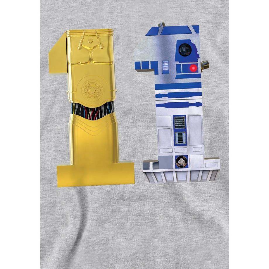 STAR WARS  Felpa Con Cappuccio 11 ° Compleanno C3po R2d2 