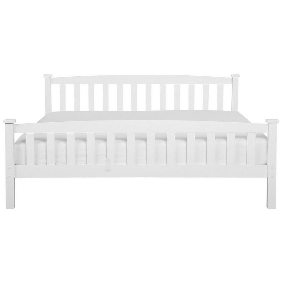 Beliani Bett mit Lattenrost aus Kiefernholz Klassisch GIVERNY  