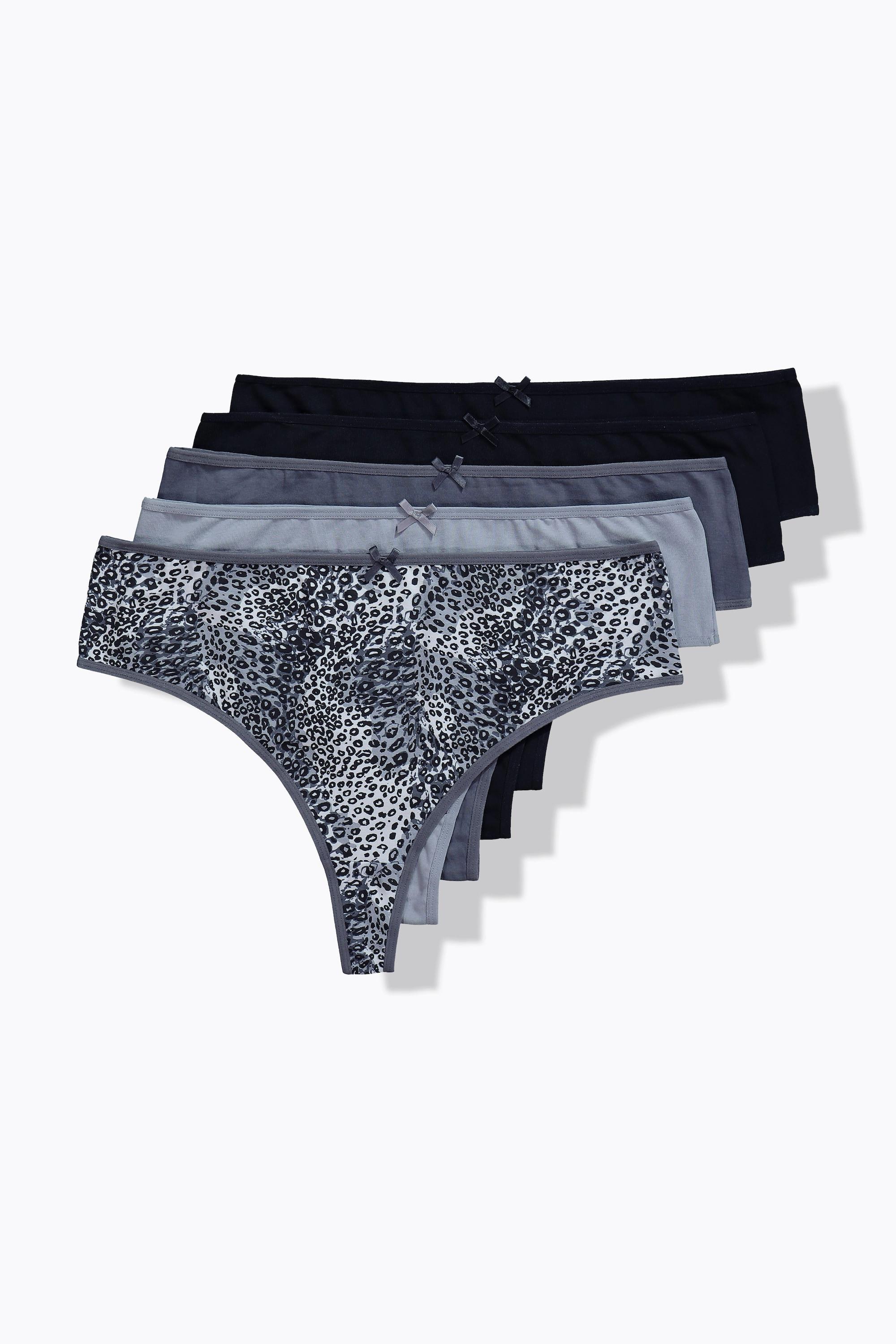 Ulla Popken Lot de 5 Strings Motif Animal Uni  