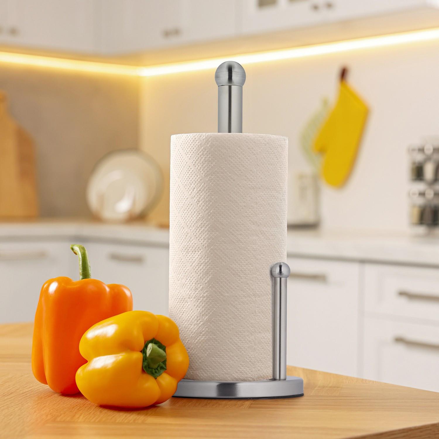B2X Halter für Haushaltspapier aus Edelstahl  