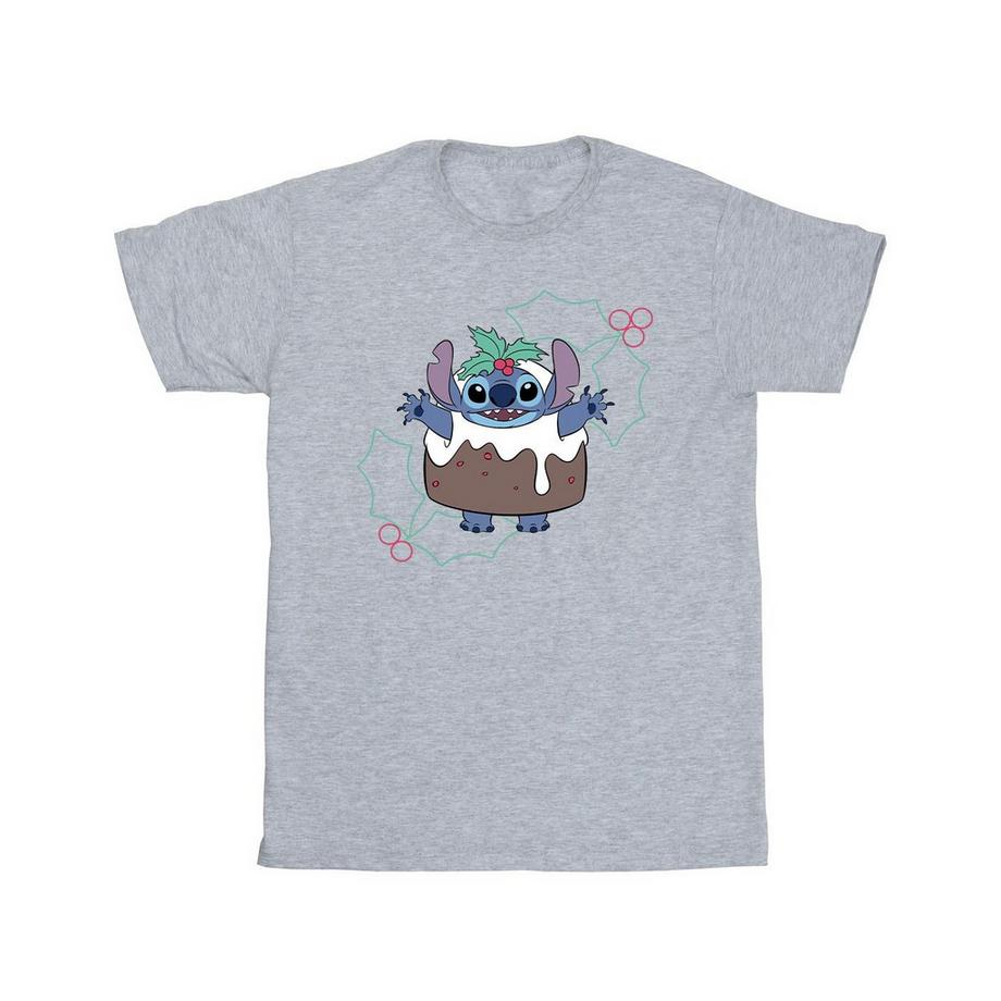 Disney Stitch T-Shirt Budino di Natale  