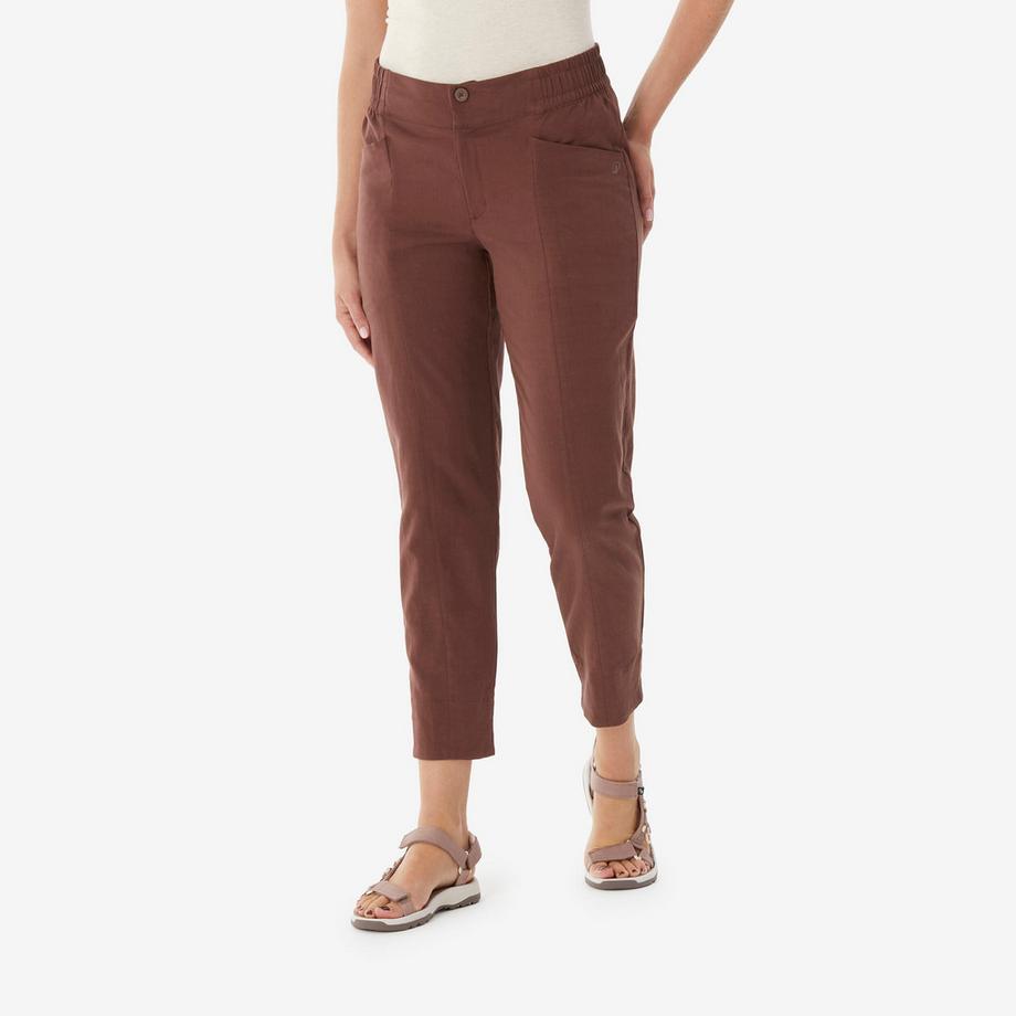 QUECHUA  Wanderhose aus Leinen NH500 