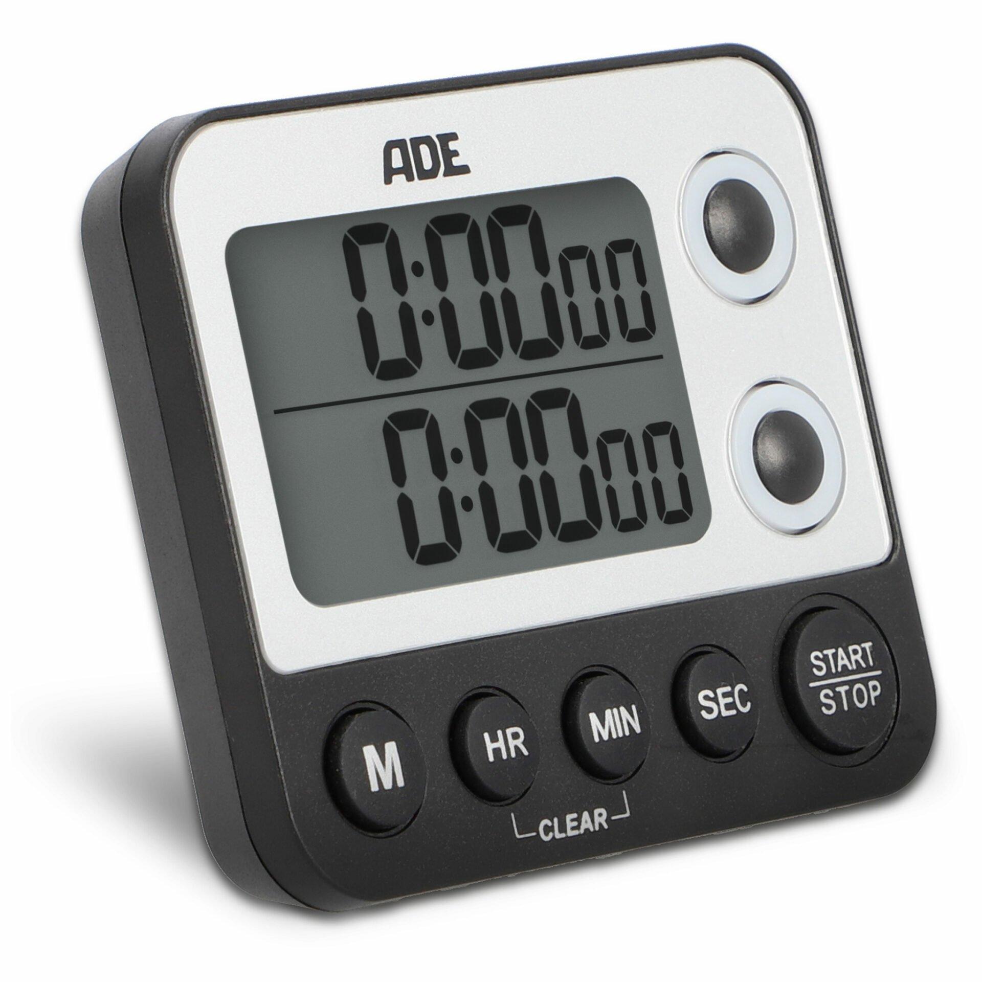 ADE ADE TD2100-1 timer da cucina Timer da cucina digitale Nero, Bianco  