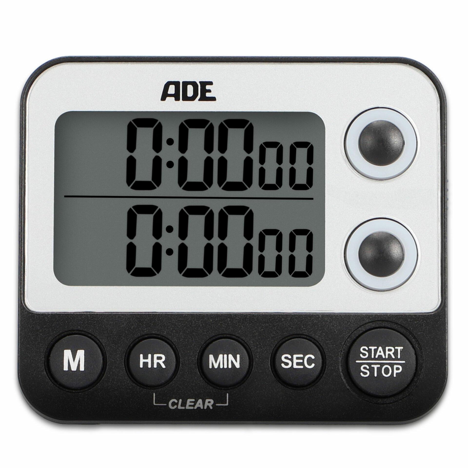 ADE ADE TD2100-1 Küchen-Timer Digitaler Küchentimer Schwarz, Weiß  