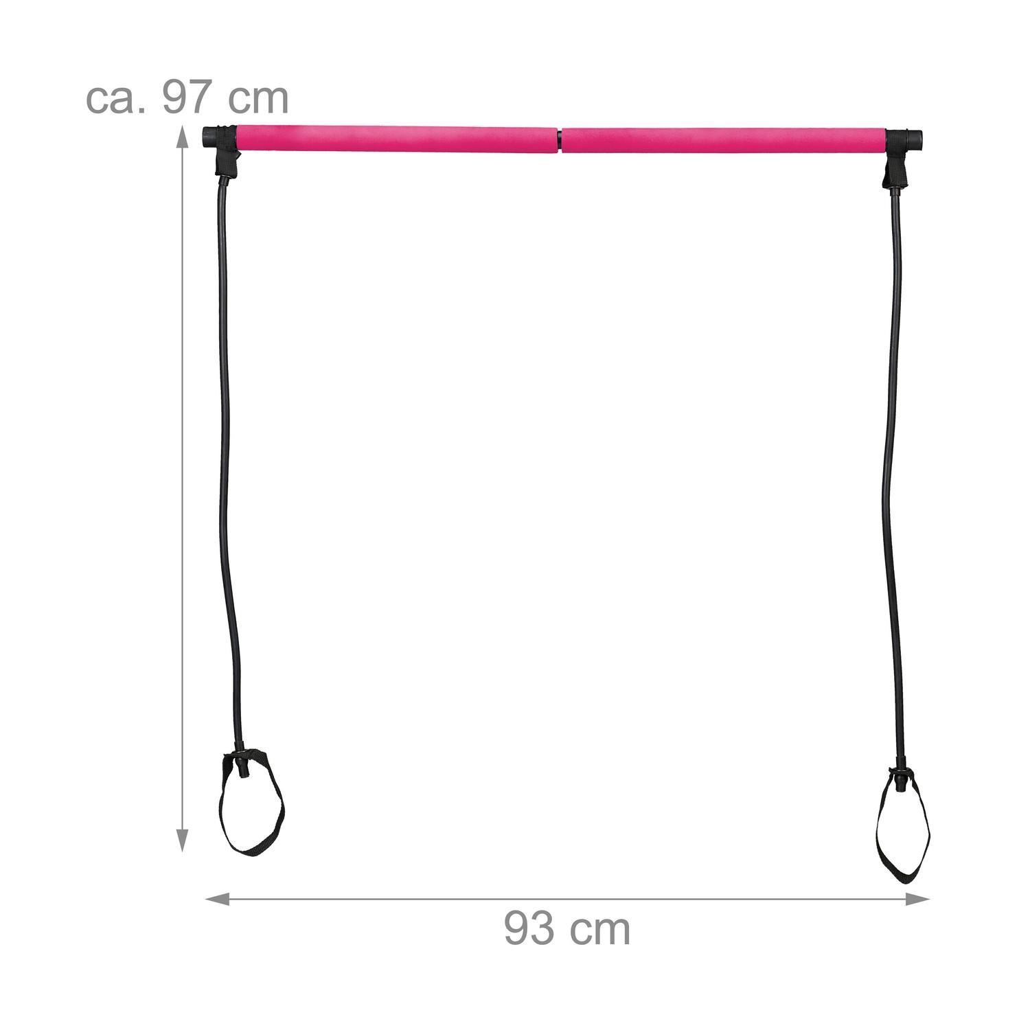 Northix  Pilatesstange mit Widerstandsband 