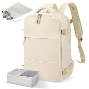 Sac à dos de voyage, sac à dos pour ordinateur portable 15,6 pouces, sac à dos 40L avec sac à chaussures&organisateur, sac à dos de travail anti-vol, sac à main pour voyage d'affaires et randonnée