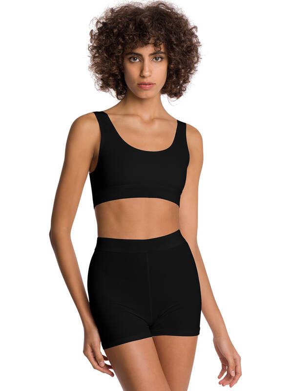 Wolford Beauty Cotton Ribbed Bike Short  