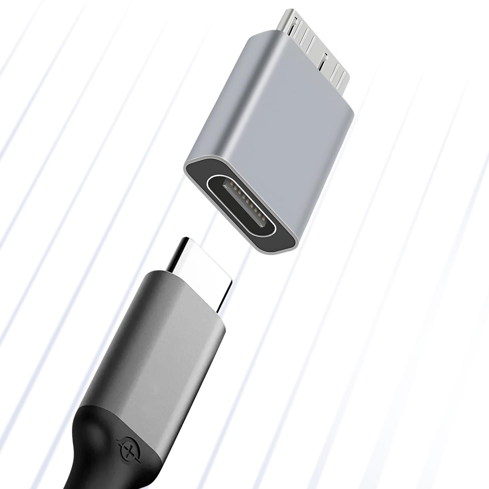 Avizar  USB-C / Micro B Adapter Grau 