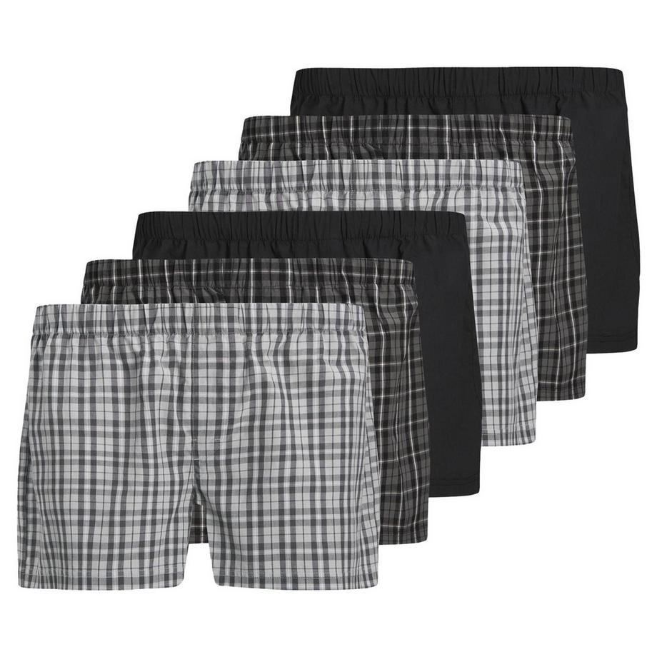 Boxer a rete Uomini Confezione da 6 Vestibilità confortevole-JACMILANO WOVEN BOXERS 6 PACK
