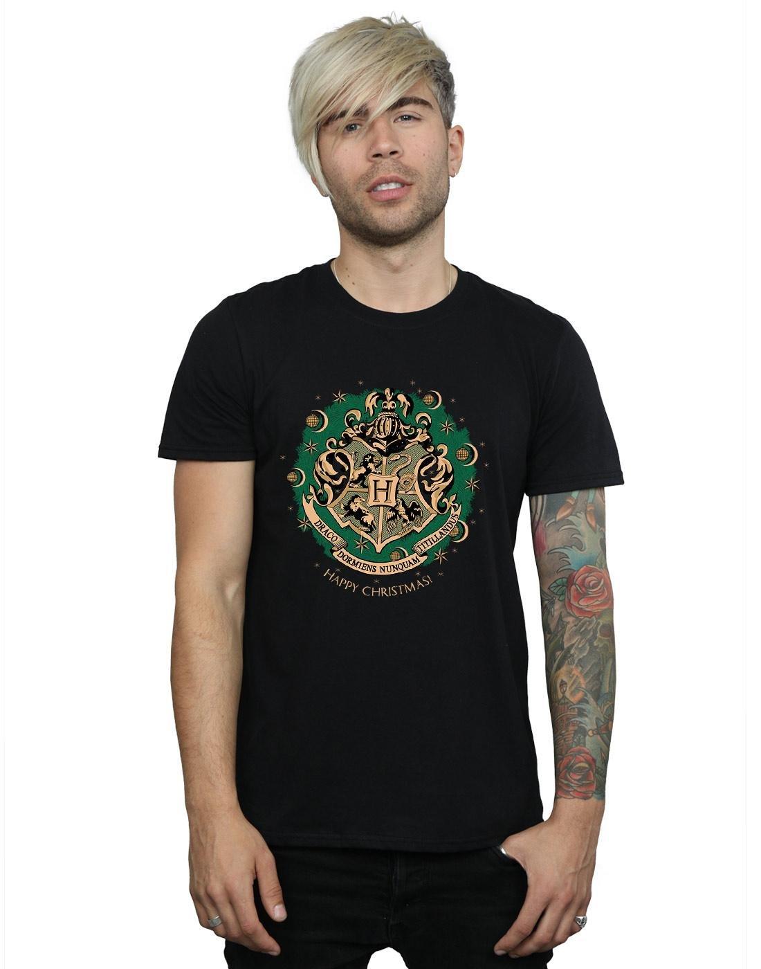 Harry Potter Hogwarts Wappen Kranz T-Shirt  