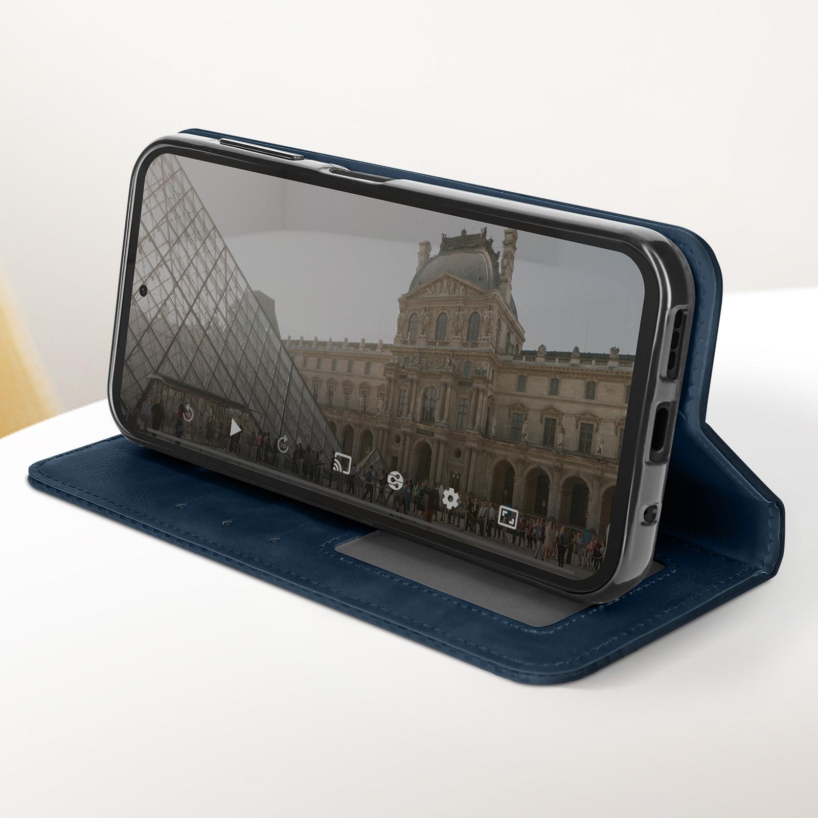 Avizar  Étui Fairphone 5 Motif Damier Bleu nuit 