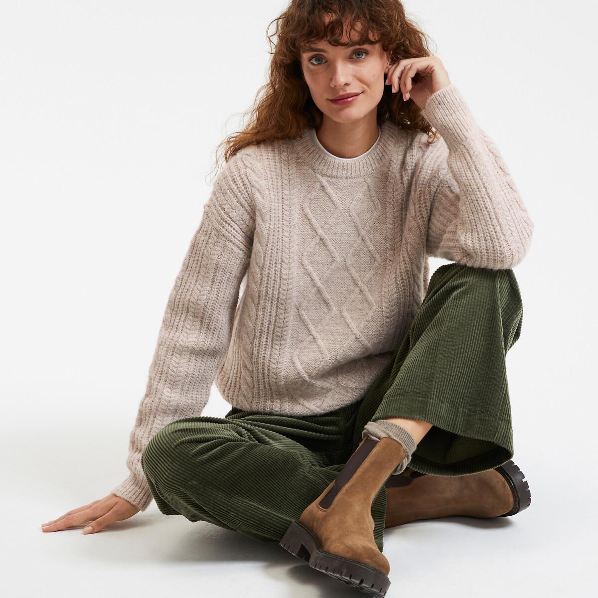 La Redoute Collections  Pullover mit rundem Ausschnitt 