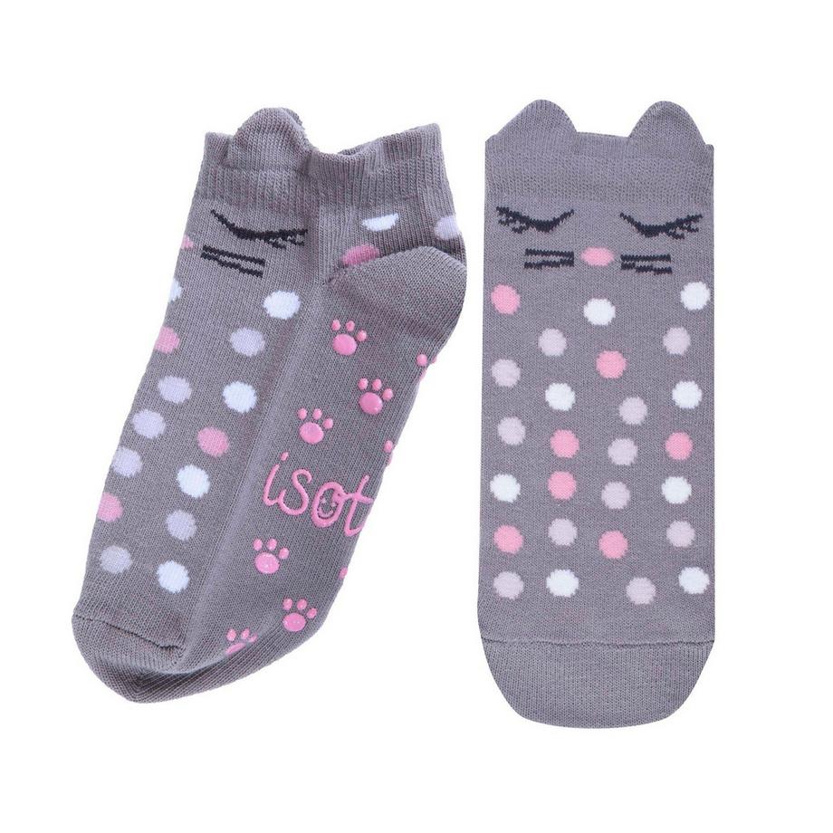 isotoner Katzen Tupfen Socken  