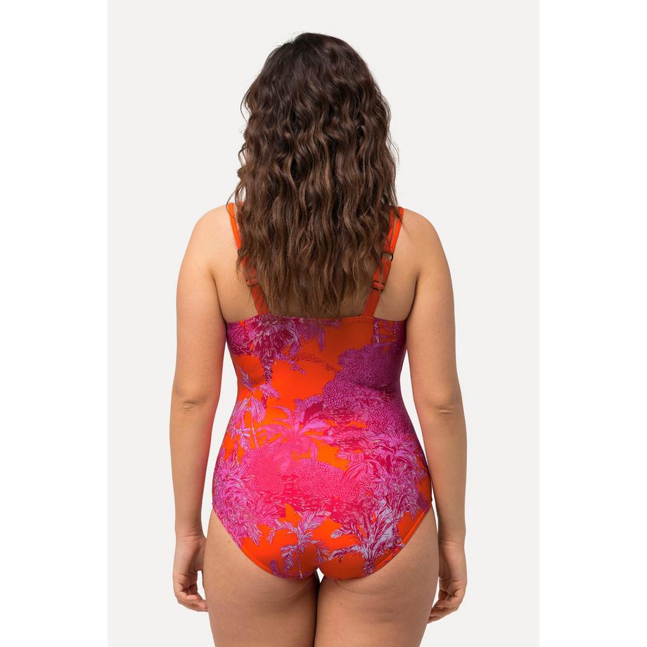 Ulla Popken Costume da bagno stampa elefante senza coppe spalline regolabili  