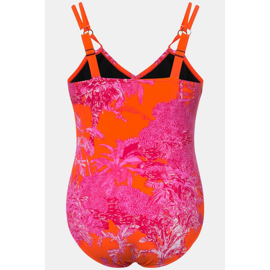 Ulla Popken Costume da bagno stampa elefante senza coppe spalline regolabili  