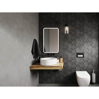 Vente-unique Miroir de salle de bain lumineux rectangulaire anti buée - 50x80 cm LIMORICO  