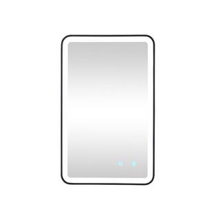 Vente-unique Badezimmerspiegel rechteckig mit Beleuchtung beschlagfrei - 50 x 80 cm - LIMORICO  