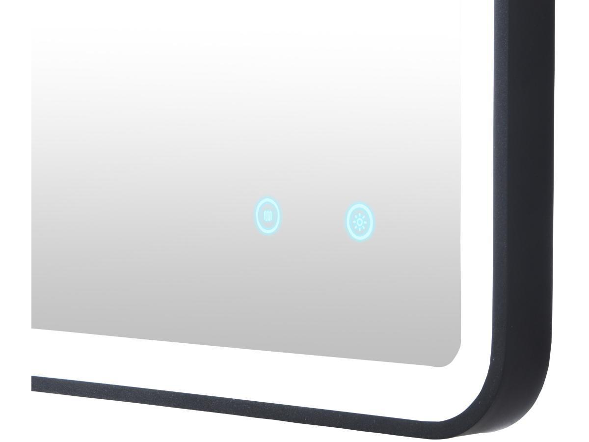 Vente-unique Badezimmerspiegel rechteckig mit Beleuchtung beschlagfrei - 50 x 80 cm - LIMORICO  