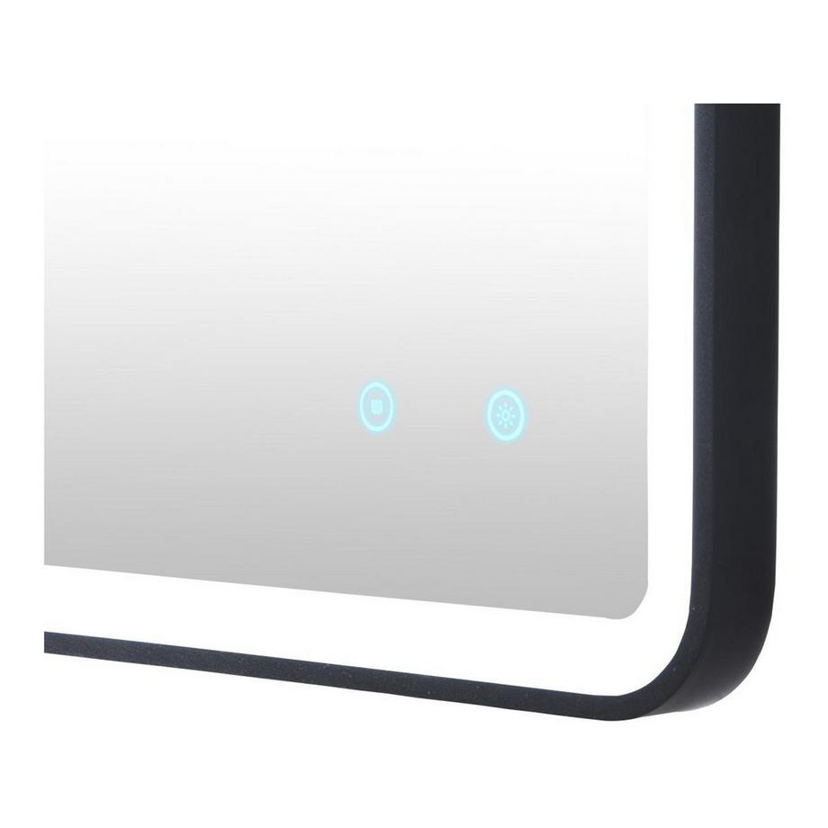 Vente-unique Badezimmerspiegel rechteckig mit Beleuchtung beschlagfrei - 50 x 80 cm - LIMORICO  