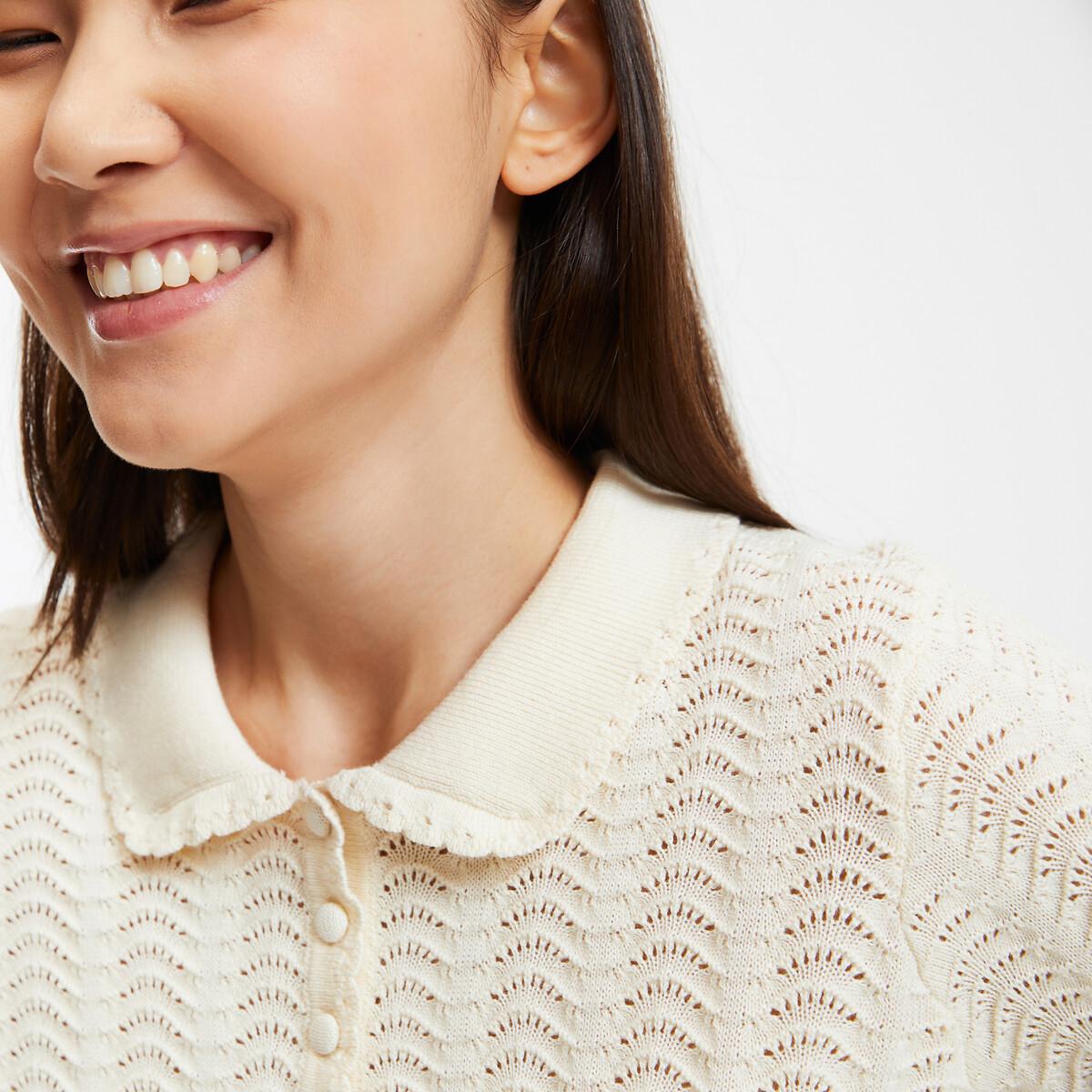 La Redoute Collections Pullover con Collo Polo  