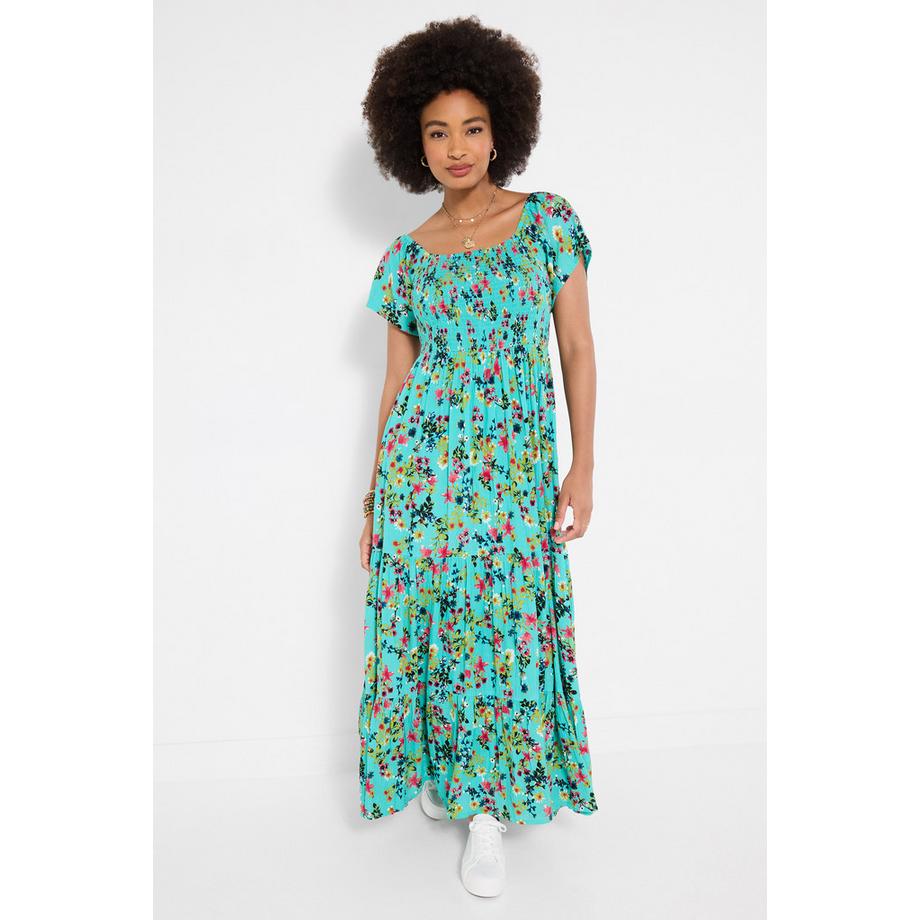 Joe Browns Abito Maxi Crinkle con Stampa Floreale Ditsy  