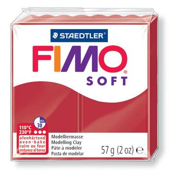 GRAINE CREATIVE FIMO SOFT ROUGE NOEL 8020 2P