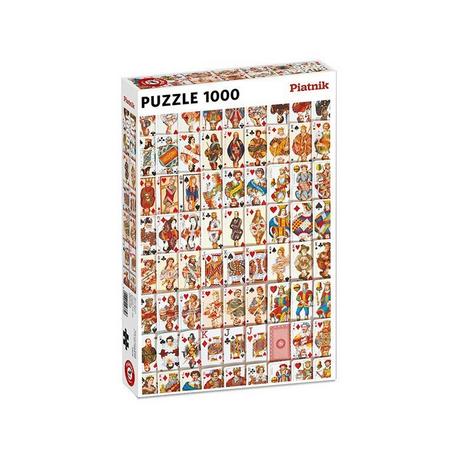 Piatnik  Puzzle Spielkarten (1000Teile) 