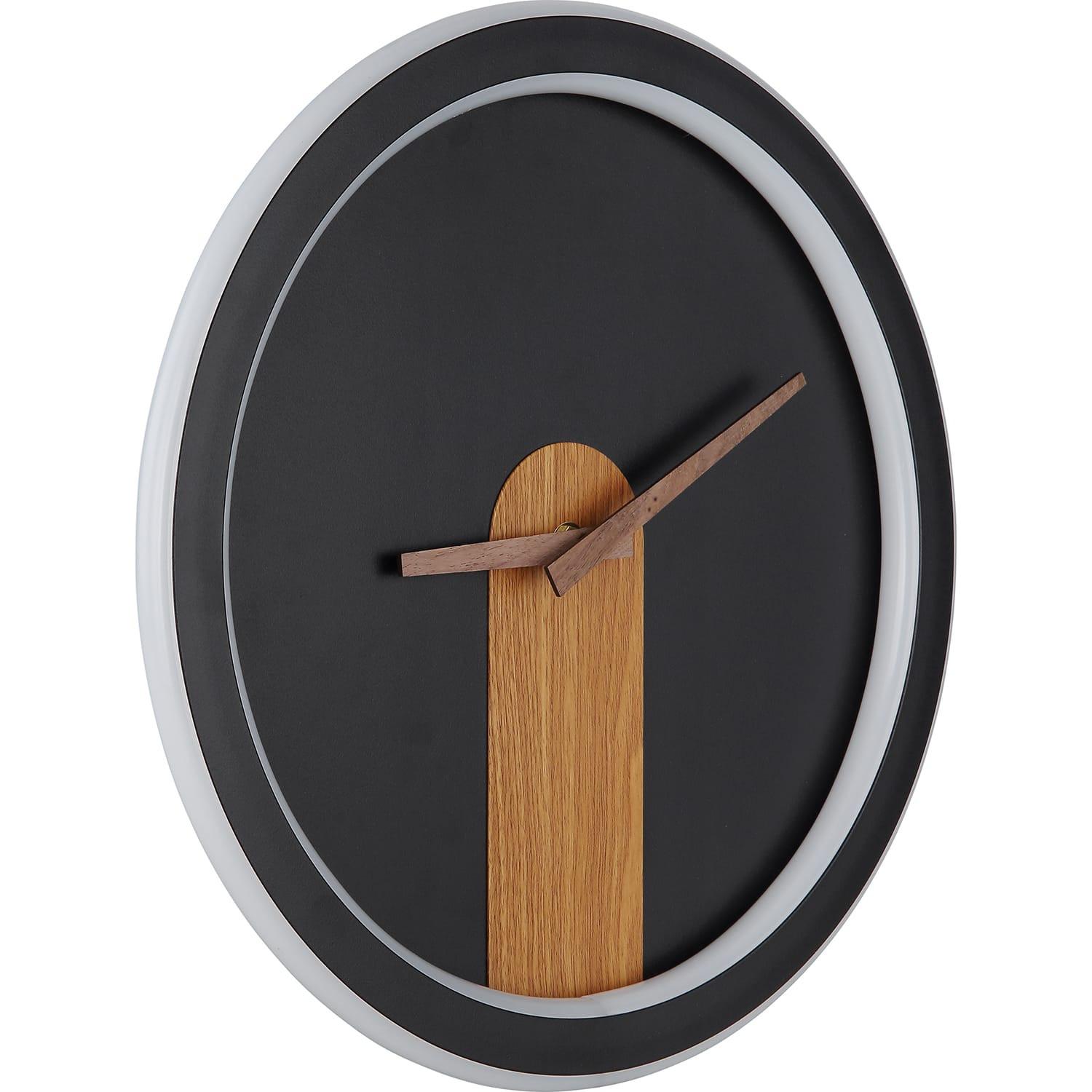 mutoni Orologio da parete Sussy metallo nero opaco LED 31  