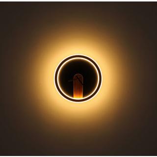 mutoni Orologio da parete Sussy metallo nero opaco LED 31  