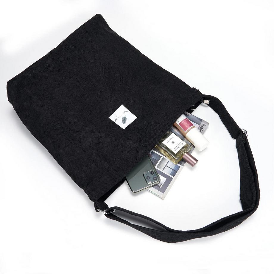 Only-bags.store Grande Borsa Tote in Velluto a Coste  