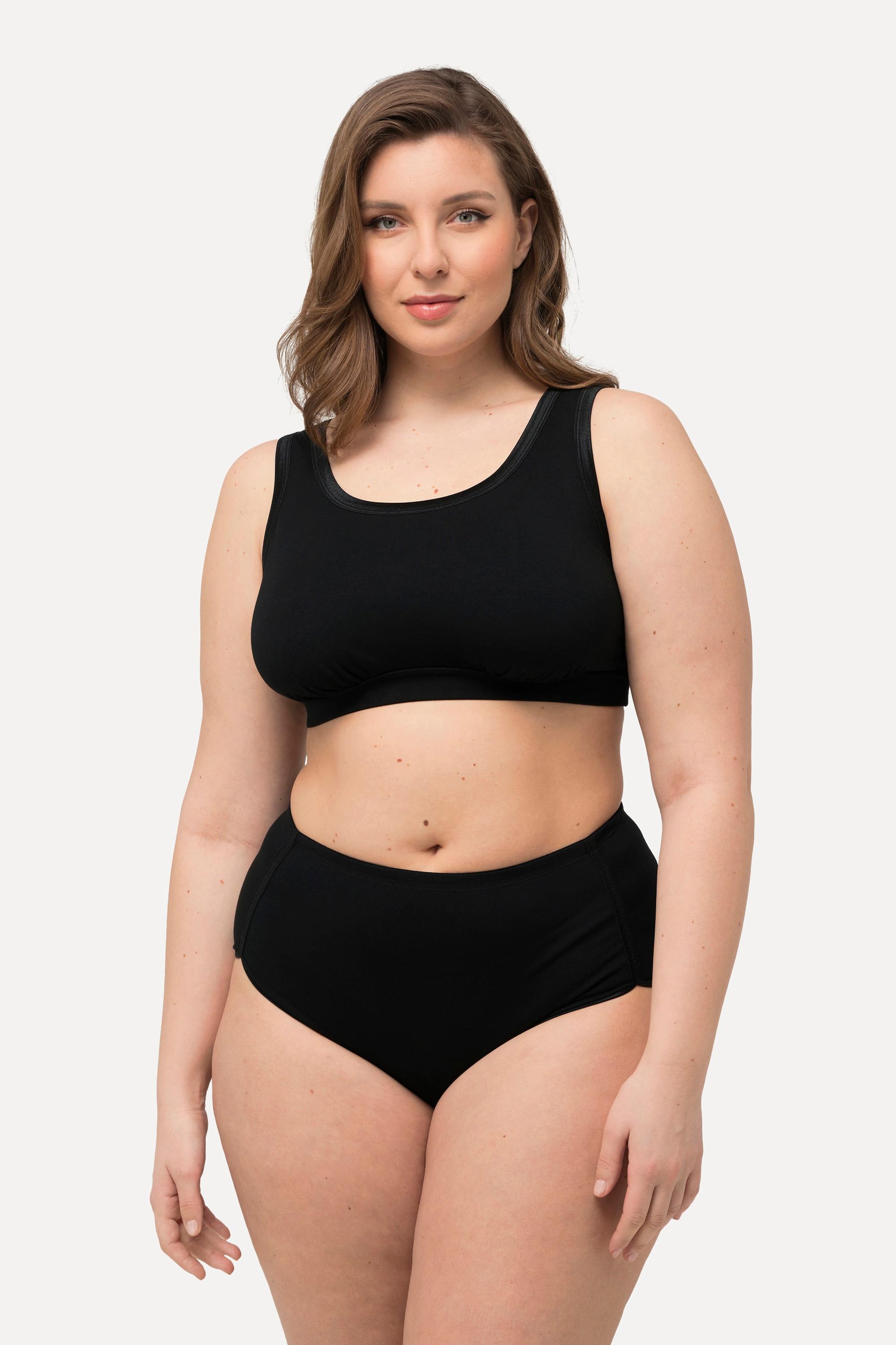 Ulla Popken Bustier Jersey Girocollo Senza Ferretto  