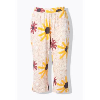 Ulla Popken Jersey Culotte Sonnenblumen Komfortbund  