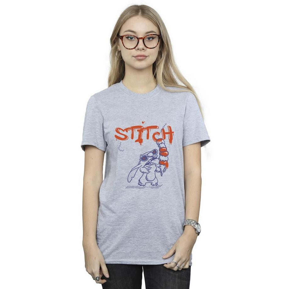 Disney Stitch Ice Cream T-Shirt Maniche Corte  