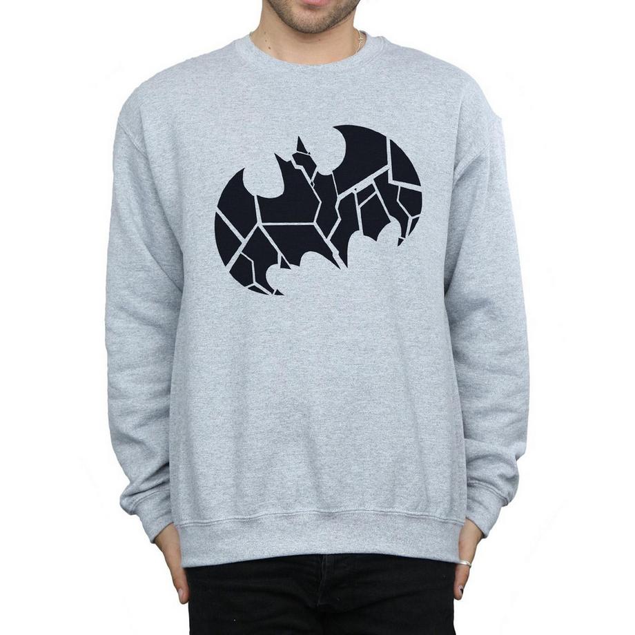 DC COMICS Batman Broken Logo Regular Fit Sweatshirt  