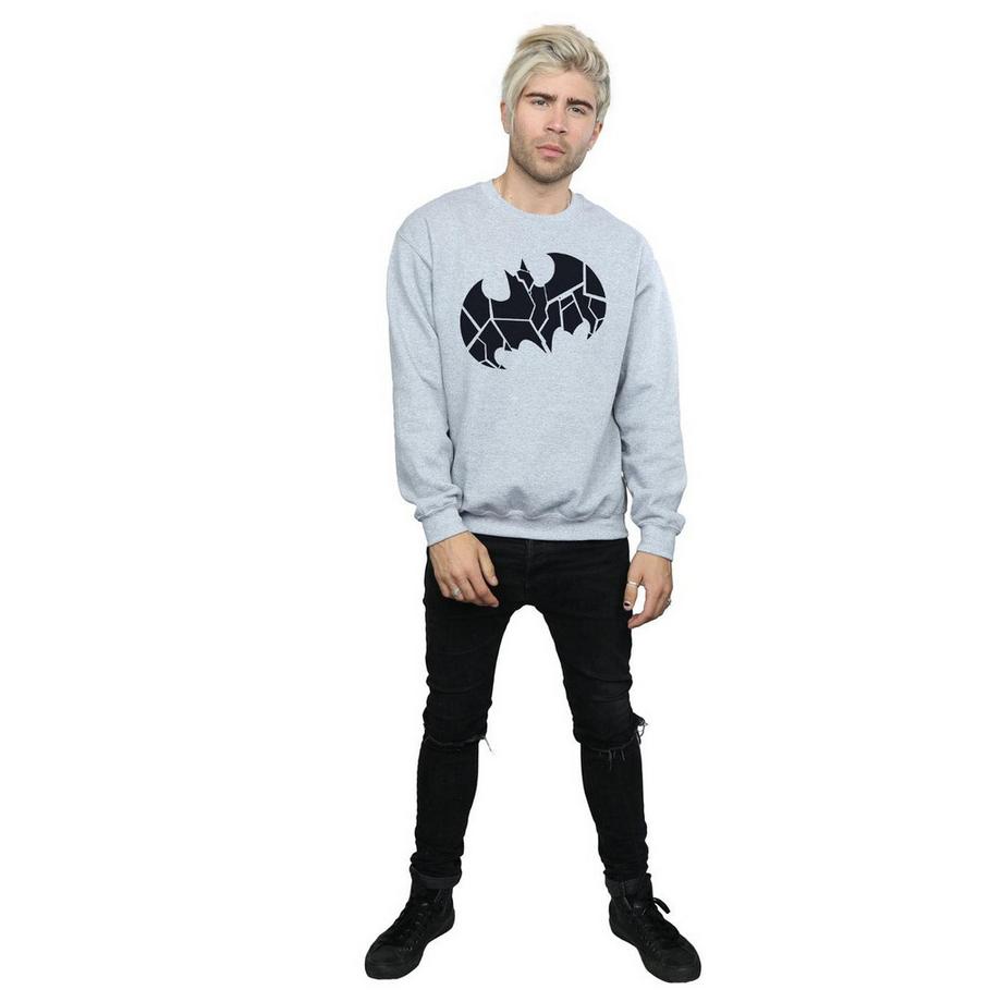 DC COMICS Batman Broken Logo Regular Fit Sweatshirt  