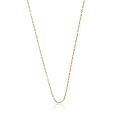 MUAU Schmuck  Collier en or jaune chaine vénitienne 375, 1,1mm, 38cm 