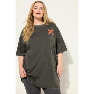 Studio Untold T-shirt Girocollo Look Vintage Stampa sul Retro  