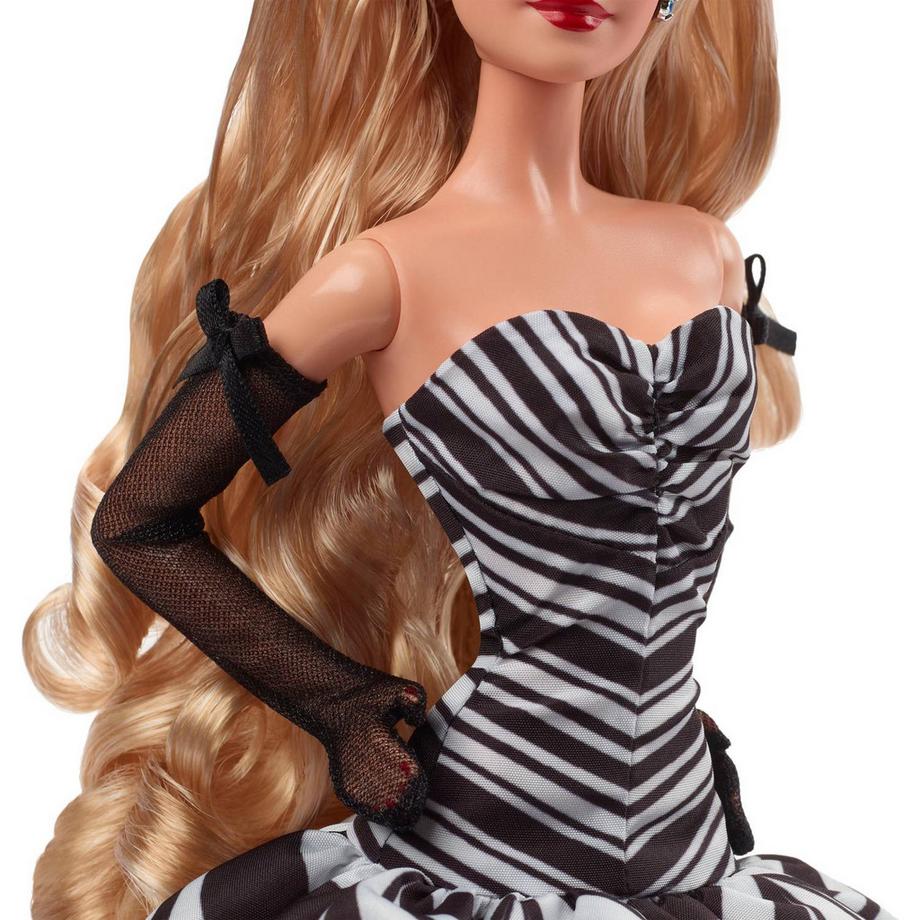 Barbie  Signature Puppe 65. Jubiläum mit blonden Haaren,-weisser Robe 