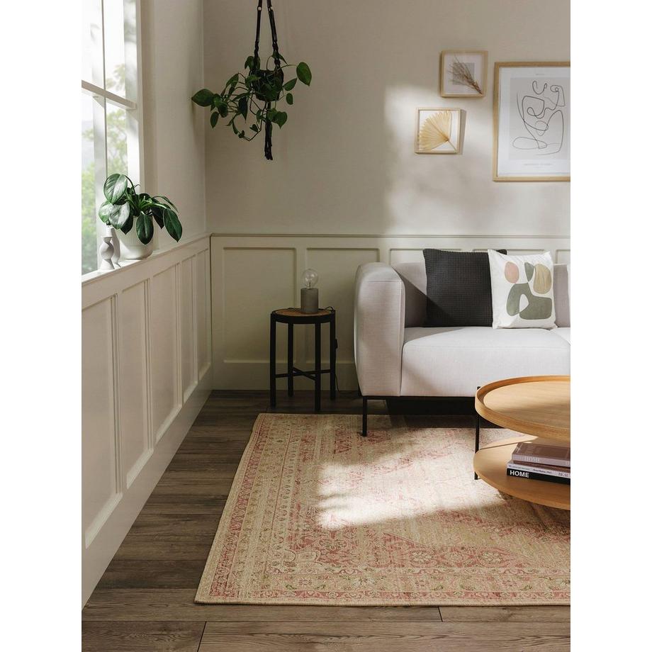 Benuta Tapis tissé à plat Frencie Rose  