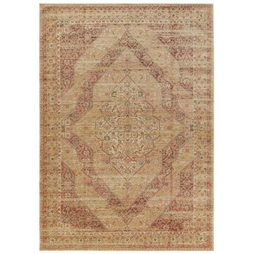 Tappeto a tessitura piatta Frencie Rosa