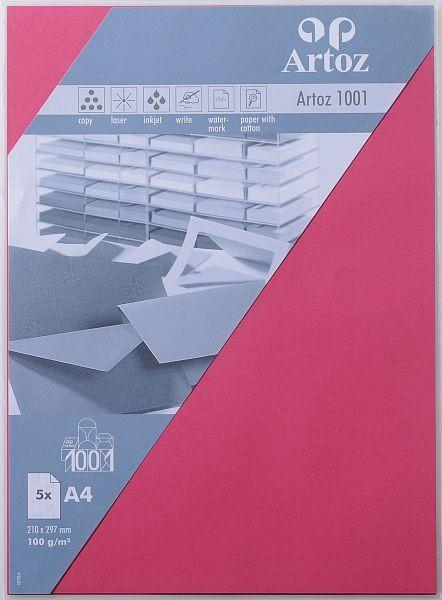 Artoz ARTOZ Papier 1001 A4 107796144 100g, fuchsia 5 Blatt  