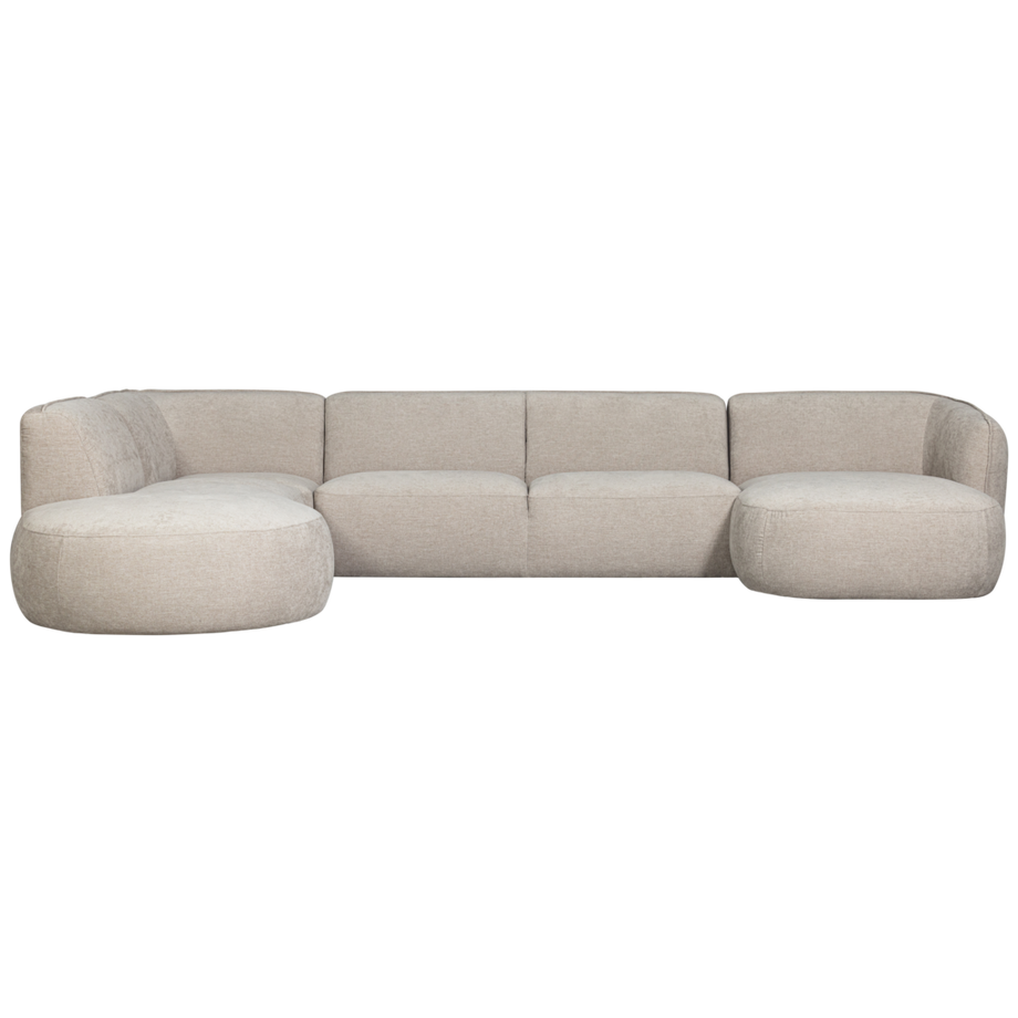 mutoni Sofa Polly U-förmig links Webstoff sand 353x245  