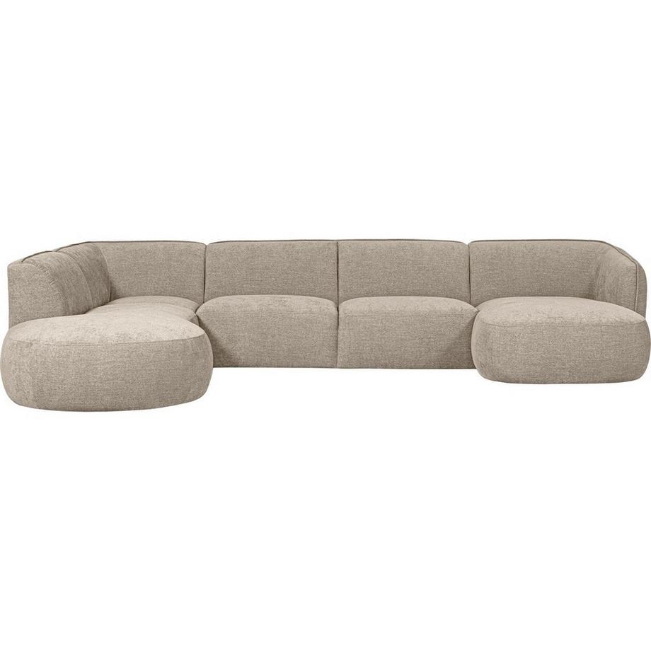 mutoni Sofa Polly U-förmig links Webstoff sand 353x245  